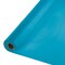 Party Central 100&#x27; Turquoise Blue Disposable Plastic Banquet Party Table Cloth Roll